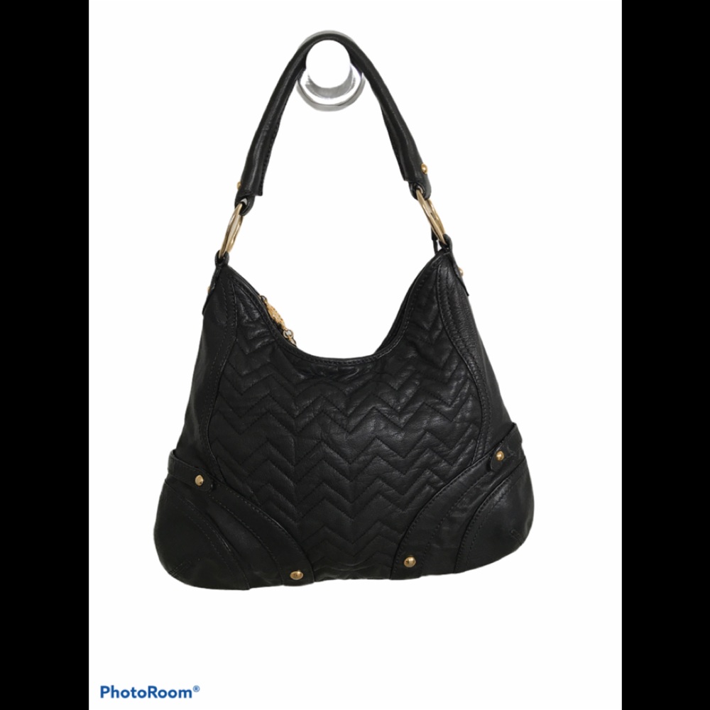 Via Spiga Black Leather Handbag / Purse